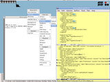 [OpenBox Desktop with Execute menu]